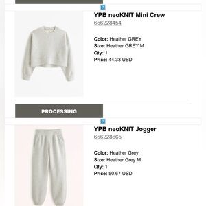 Abercrombie & Fitch YPB neoKIT Light Gray Set
